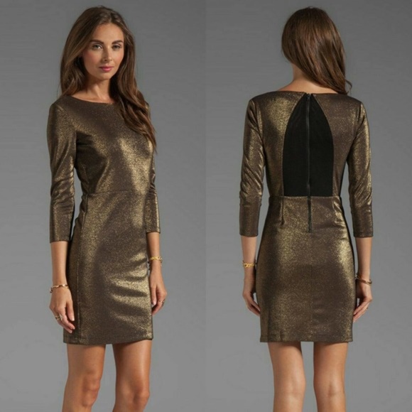 Alice + Olivia Dresses & Skirts - Alice + Olivia Cameo Gold Shimmer